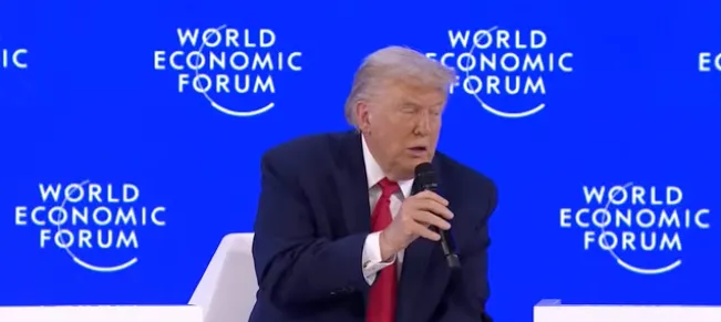 Trump skämmer ut sig i Davos