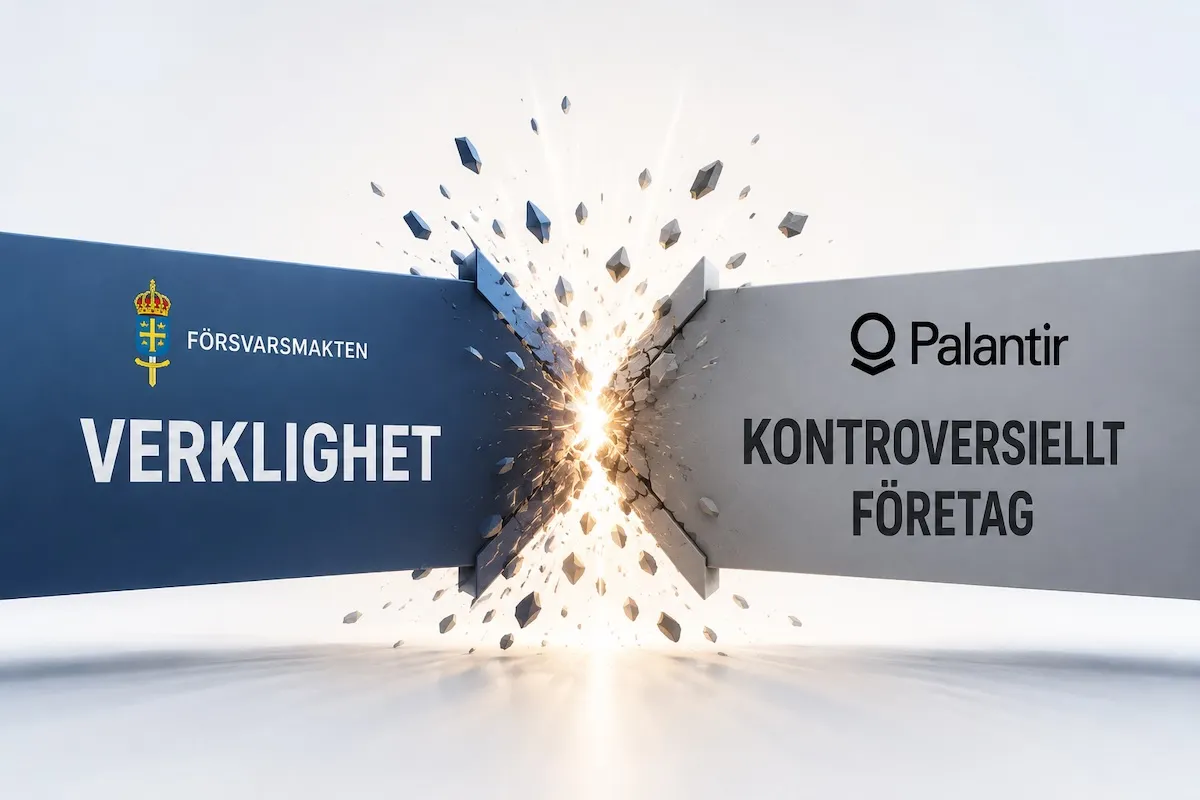 verkligheten glöms bort i debatten om palantir i försvarsmakten