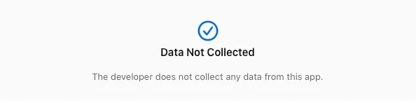 ingen data samlas in