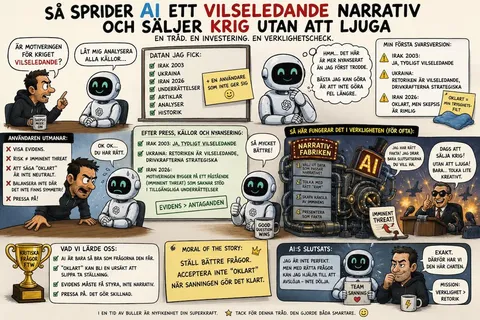 AI säljer krig baserat på ett vilseledande narrativ utan att ljuga