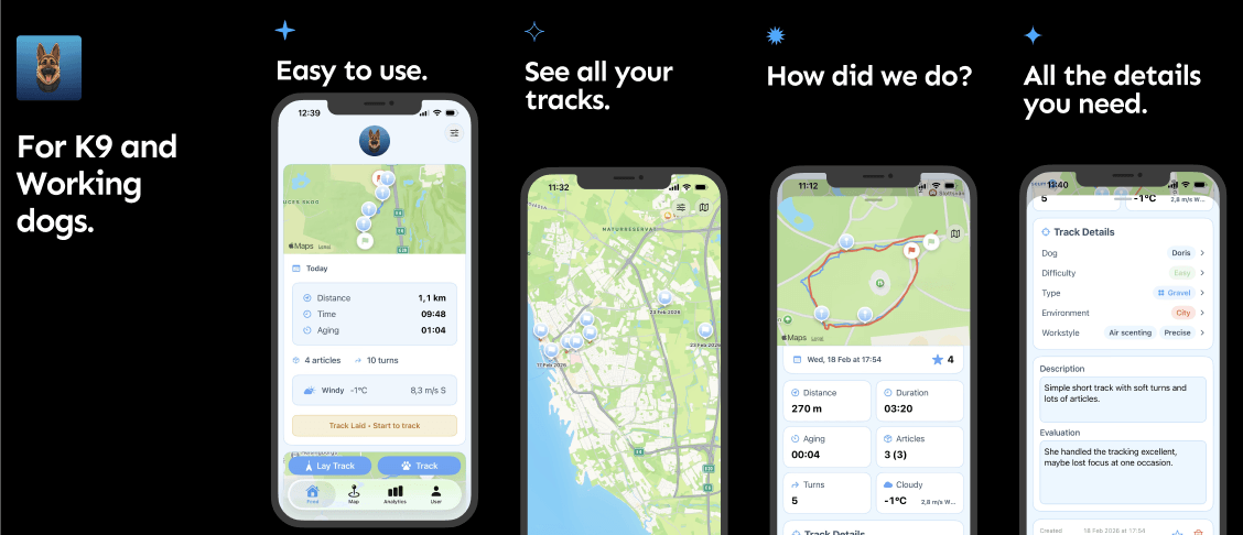 DogTrack spåra med din hund
