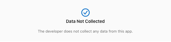 ingen data samlas in